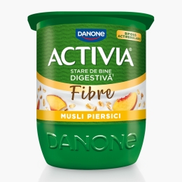 Iaurt cu musli și piersici 125g