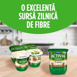 Iaurt cu ovăz integral și nuci 125g