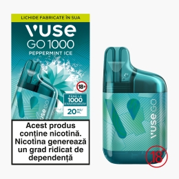 Țigară electronică GO 1000 Peppermint Ice, 20mg/ml