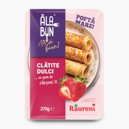 Clătite cu gem de căpșuni 270g