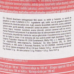Băutură răcoritoare carbogazoasă fără alcool pentru copii cu aromă de rodie & grepfrut, Flamingo 0.75l