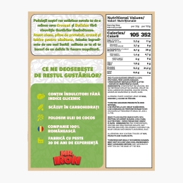Pufuleți cu aromă de smântână și ceapă, cu 30% proteină, fără zahăr și fără gluten, low carb 100g