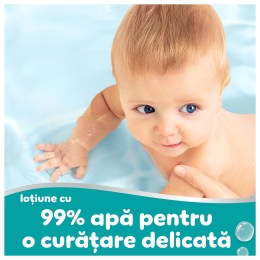 Șervețele umede pentru bebeluși, 99% apă, 6 pachete x 60 buc 