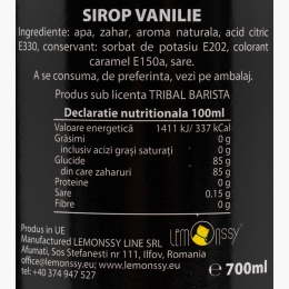 Sirop cafea vanilie 0.7l