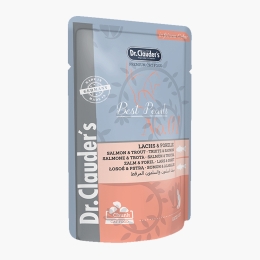 Hrană umedă pentru pisici, cu somon și păstrăv, 100g