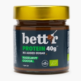 Cremă proteică de alune și cacao, fără zahăr adăugat eco 250g