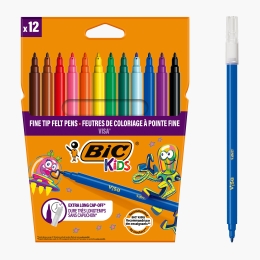 Set markere colorate lavabile Kids Visa 12 buc