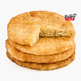 Plăcintă la tigaie cu brânză și verdeață 180g