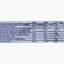 Biscuiți cu cacao și cremă cu aromă de vanilie, cu glazură albă 41g