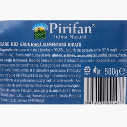 Sare roz de Himalaya grunjoasă iodată 500g