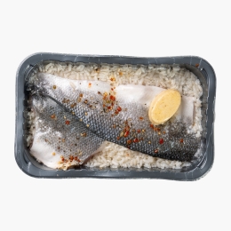 File de lup de mare, cu orez și sos de unt și lămâie, 300g