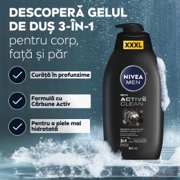 Gel de duș Men Active Clean XXXL 887ml
