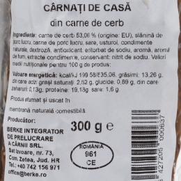Cârnați din carne de cerb 300g