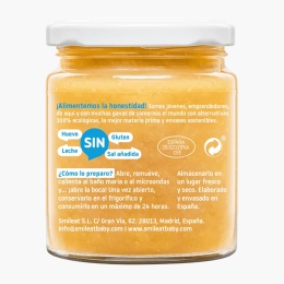 Piure eco de legume cu merluciu, biban și ulei măsline, +6luni, 230g