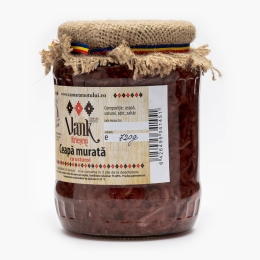 Ceapă murată cu usturoi în oțet 720g