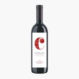 Vin roșu sec Cabernet Sauvignon, Pinot Noir, Fetească Neagră și Merlot, Cameleon, 13.5%, 0.75l 