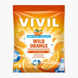 Bomboane fără zahăr cu portocală amară și vitamina C, 60g