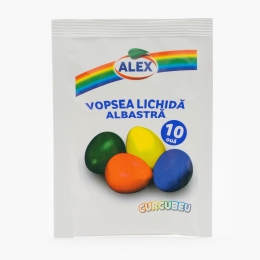 Vopsea lichidă (10 ouă) albastru 5ml