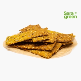 Crackers cu făină integrală și semințe 100g
