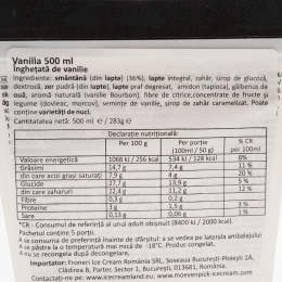 Înghețată de vanilie 250g
