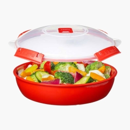 Bol din plastic cu capac pentru microunde 1.29l