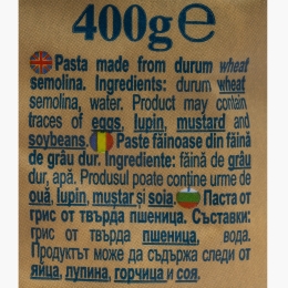 Paste Tortiglioni Premium din grâu dur 400g