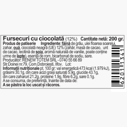 Fursecuri cu ciocolată 200g