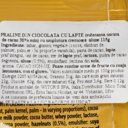 Mini ouă ciocolată cu lapte și cremă de alune 115g