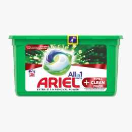 Detergent de rufe capsule All in One Pods + Extra Clean, 36 spălări
