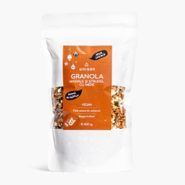 Granola cu migdale și ștrudel cu mere 450g
