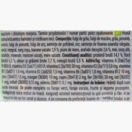 Hrană completă pentru hamsteri și mici rozătoare, 900g