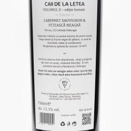 Vin roșu sec Cabernet Sauvignon & Fetească Neagră Vol II, 13.5%, 750ml