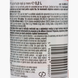 Suc eco de fructe roșii, +4 luni, 200ml