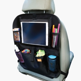 Organizator multimedia pentru scaun auto, negru