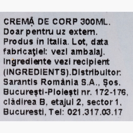 Cremă de corp Ayurveda 300ml