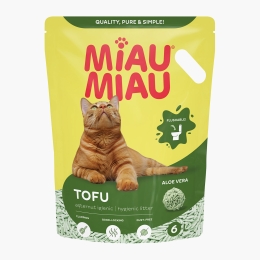 Așternut igienic natural Tofu pentru pisici, aloe vera 6l