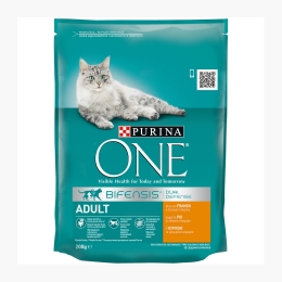 Hrană uscată pentru pisici, 200g, pui și cereale integrale