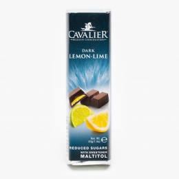 Baton ciocolată neagră și cremă de lămâie fără zahăr 40g
