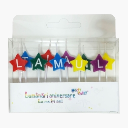 Lumânări litere „La mulți ani”