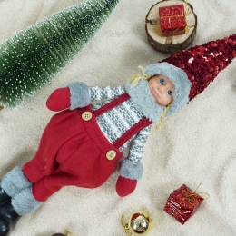 Ornament de Crăciun păpușă, 58cm