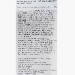 Baton cu ovăz, afine și migdale Bluberry Almond Crisp 68g