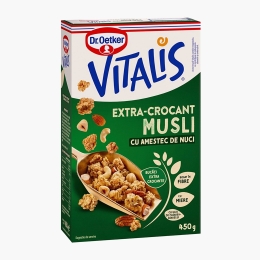 Musli extra crocant cu amestec de nuci 450g