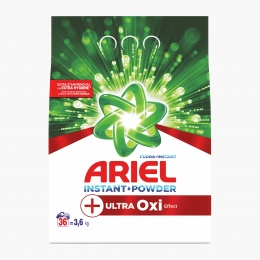 Detergent de rufe pudră automat +Ultra Oxi effect 36 spălări, 3.6kg