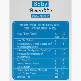 Biscuiți pentru copii, fără gluten, +6 luni, 125g