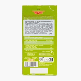 Ciocolată cu lapte cu alune Gianduja, cu umplutură de fistic 110g