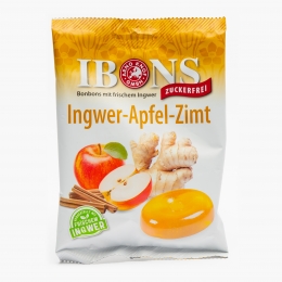 Dropsuri cu ghimbir, mere și scorțișoară fără zahăr 75g