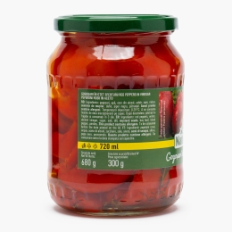 Gogoșari sferturi în oțet 680g