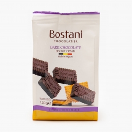 Ciocolată neagră și cremă de biscuiți 120g