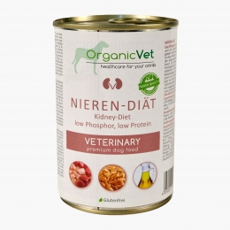 Hrană umedă pentru câini cu probleme renale 400g