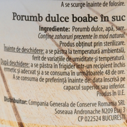Porumb boabe dulce 400g